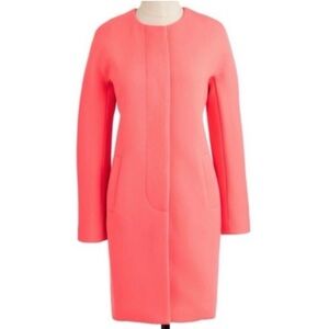 J. Crew Double Cloth Women's Blazer Coat pink/Peach wool size 4